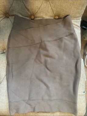 BCBGMaxAzria Taupe Bodycon Skirt